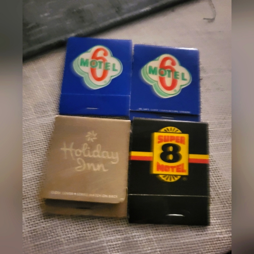 Vintage motel matchbook sets